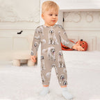 Dog Lover, Pet Owner, Cotton Long Sleeve Infant Bodysuit (All-Over Printing)