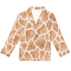 Giraffe print, Women's Cuban Collar Pajama Set