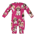 Dog Lover, Pet Owner, Cotton Long Sleeve Infant Bodysuit (All-Over Printing)