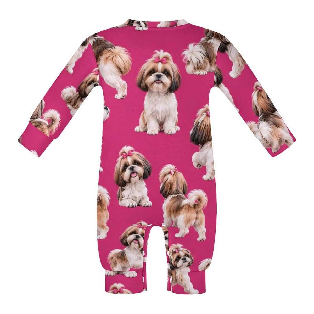 Dog Lover, Pet Owner, Cotton Long Sleeve Infant Bodysuit (All-Over Printing)