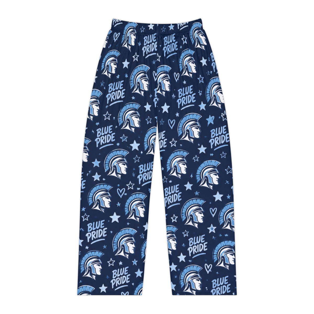 Blue Pride Trojan Helmet Pajama Pants | Navy Allover Print