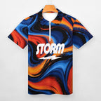 Men's Short Sleeve POLO Shirt with Zipper(All-Over Printing)