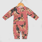 Dog Lover, Pet Owner, Cotton Long Sleeve Infant Bodysuit (All-Over Printing)