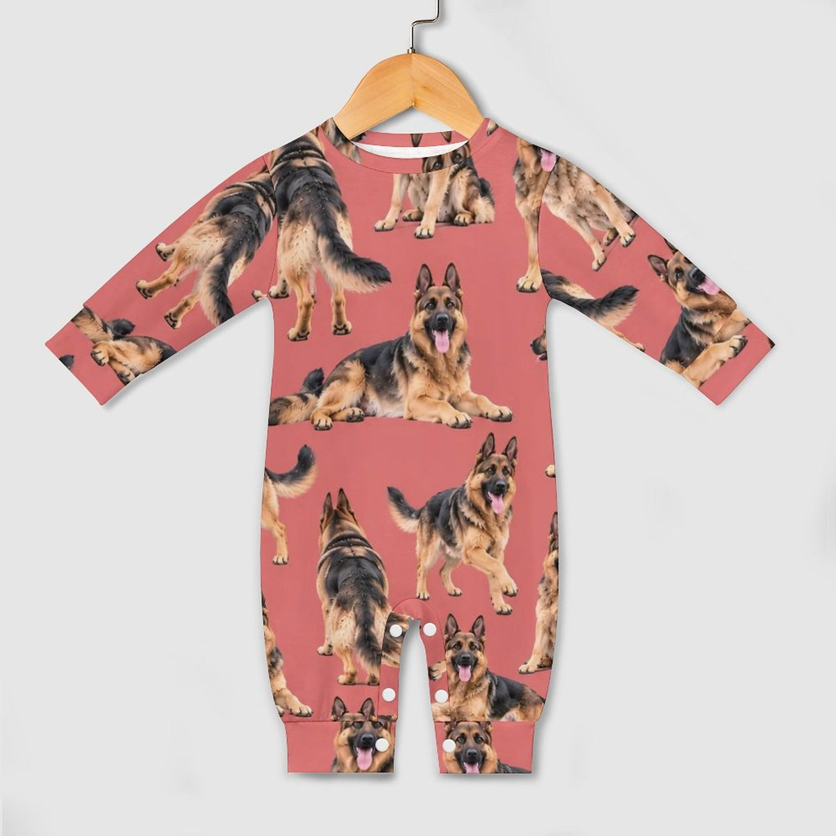 Dog Lover, Pet Owner, Cotton Long Sleeve Infant Bodysuit (All-Over Printing)
