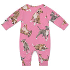 Dog Lover, Pet Owner, Cotton Long Sleeve Infant Bodysuit (All-Over Printing)