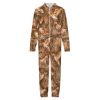 250gsm Flannel Footless Zip up Kid Jumpsuit Pajamas(All-Over Printing)