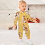 Dog Lover, Pet Owner, Cotton Long Sleeve Infant Bodysuit (All-Over Printing)