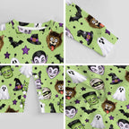 Monsters, Cotton Long Sleeve Infant Bodysuit (All-Over Printing)