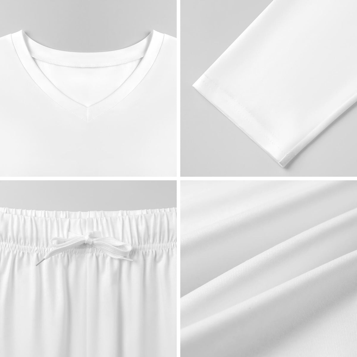 200gsm V-Neck Pajama Set(All-Over Printing)