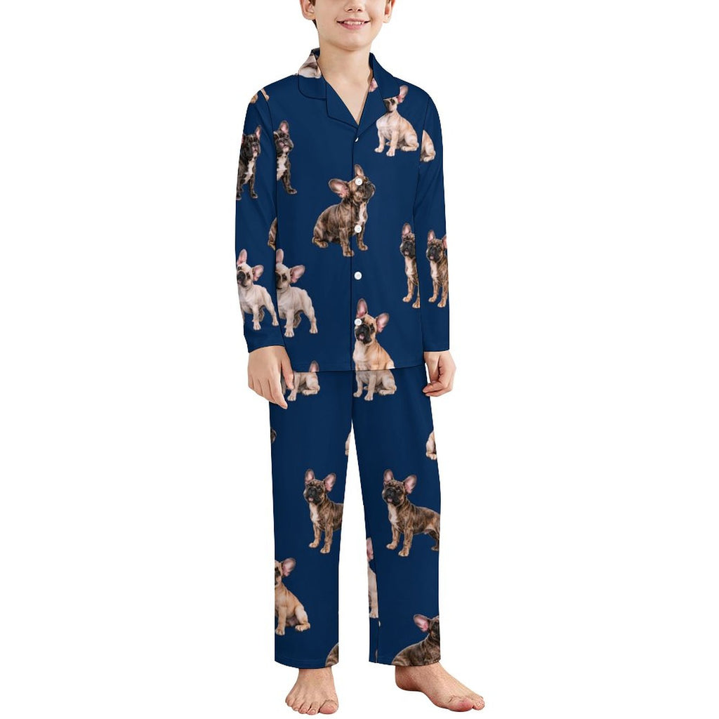 180gsm Long Sleeve Kid Pajama Set(All-Over Printing)