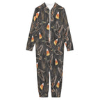 250gsm Flannel Footless Zip up Kid Jumpsuit Pajamas(All-Over Printing)