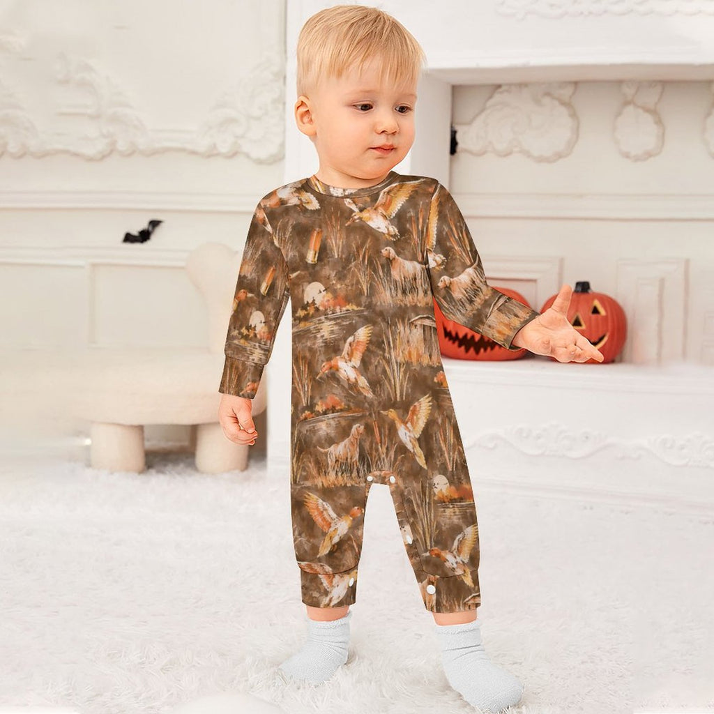 Cotton Long Sleeve Infant Bodysuit (All-Over Printing)