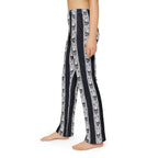 Kids Skull Striped Lounge Pants — Gothic Halloween Pajama Bottoms