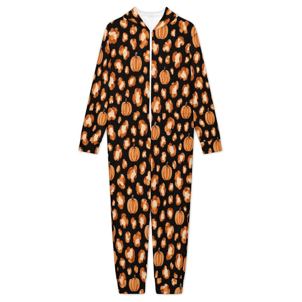250gsm Flannel Footless Zip up Kid Jumpsuit Pajamas(All-Over Printing)