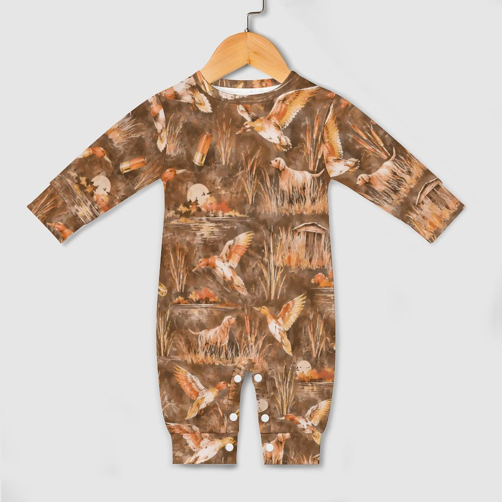 Cotton Long Sleeve Infant Bodysuit (All-Over Printing)