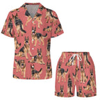 Women's Satin Cuban Collar Pajama Set(All-Over Printing)