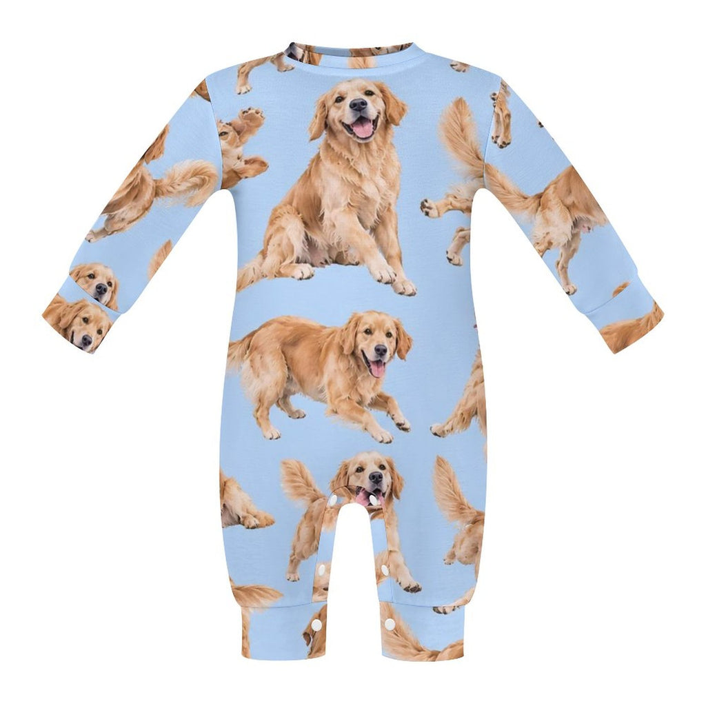 Dog Lover, Pet Owner, Cotton Long Sleeve Infant Bodysuit (All-Over Printing)
