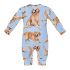 Dog Lover, Pet Owner, Cotton Long Sleeve Infant Bodysuit (All-Over Printing)