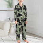 180gsm Long Sleeve Kid Pajama Set(All-Over Printing)