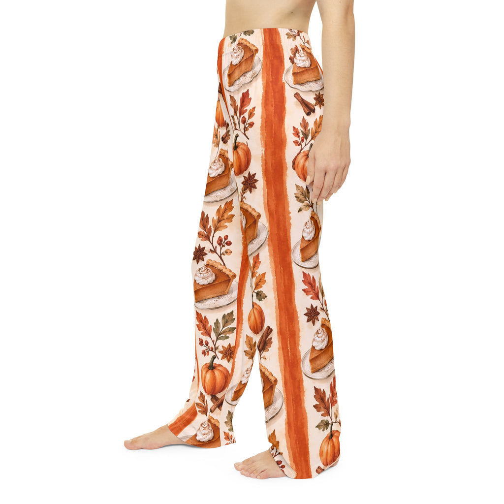 Pumpkin Pie Stripe Pajama Pants — Women's Fall Lounge Pants
