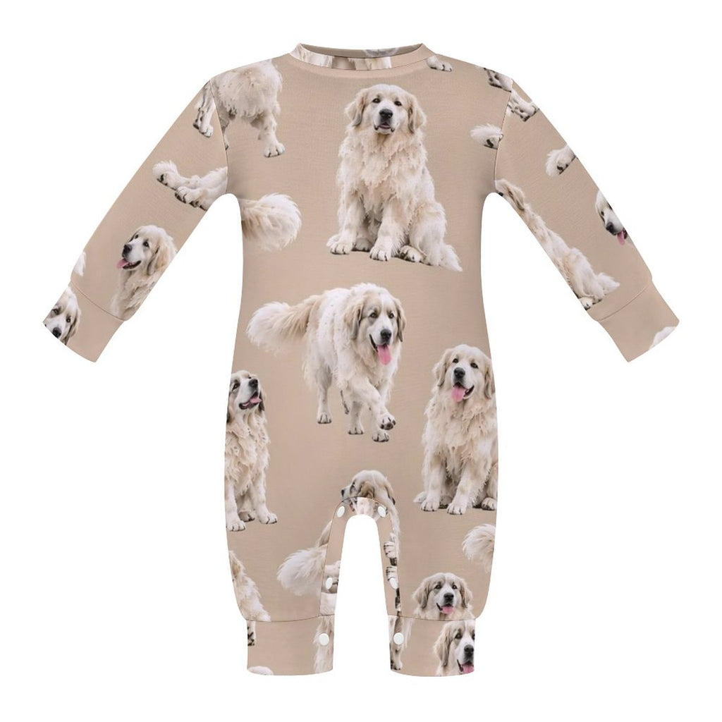 Dog Lover, Pet Owner, Cotton Long Sleeve Infant Bodysuit (All-Over Printing)