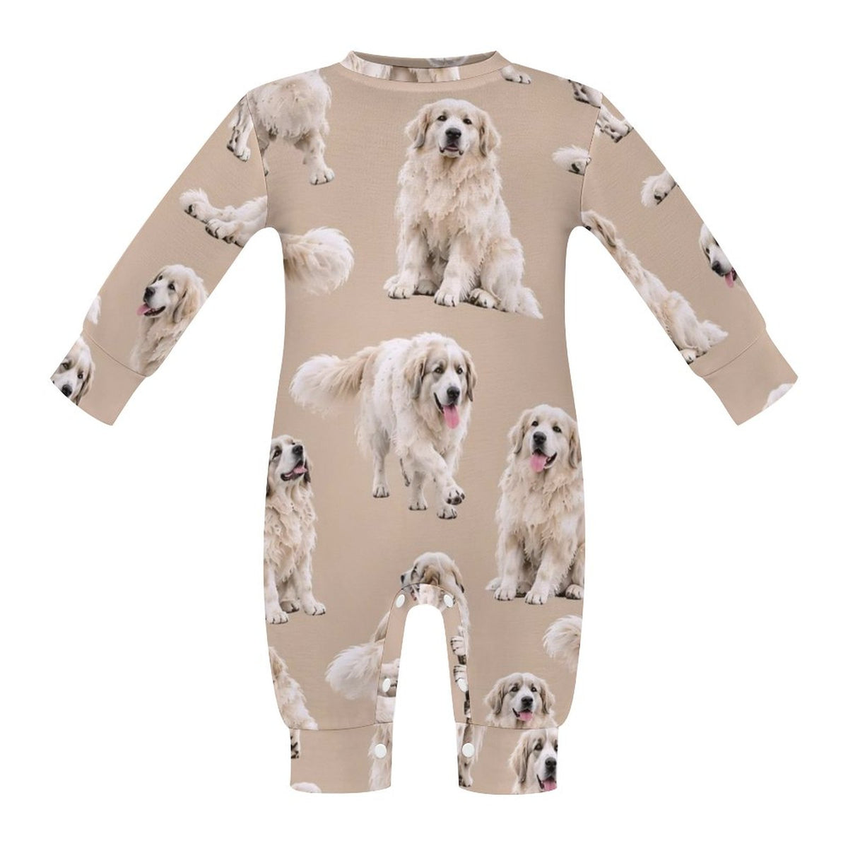 Dog Lover, Pet Owner, Cotton Long Sleeve Infant Bodysuit (All-Over Printing)