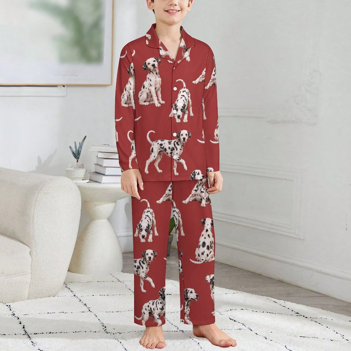 Dog Lover, Pet Owner,  Long Sleeve Kid Pajama Set(All-Over Printing)
