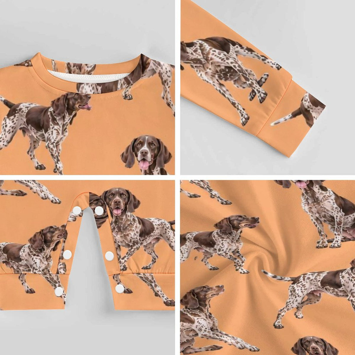 Dog Lover, Pet Owner, Cotton Long Sleeve Infant Bodysuit (All-Over Printing)