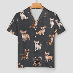 Women's Satin Cuban Collar Pajama Set(All-Over Printing)