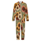 250gsm Flannel Footless Zip up Kid Jumpsuit Pajamas(All-Over Printing)