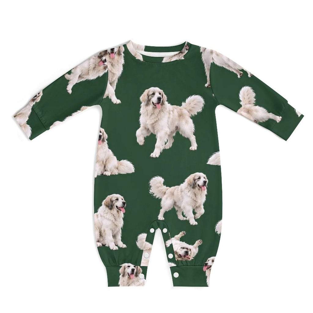 Dog Lover, Pet Owner, Cotton Long Sleeve Infant Bodysuit (All-Over Printing)