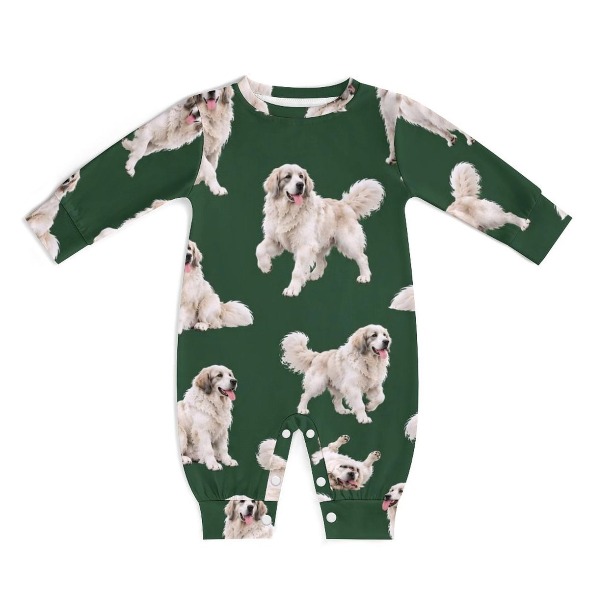 Dog Lover, Pet Owner, Cotton Long Sleeve Infant Bodysuit (All-Over Printing)