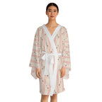 Baby girl stork Stripe Kimono Robe — Long Sleeve Lounge Robe