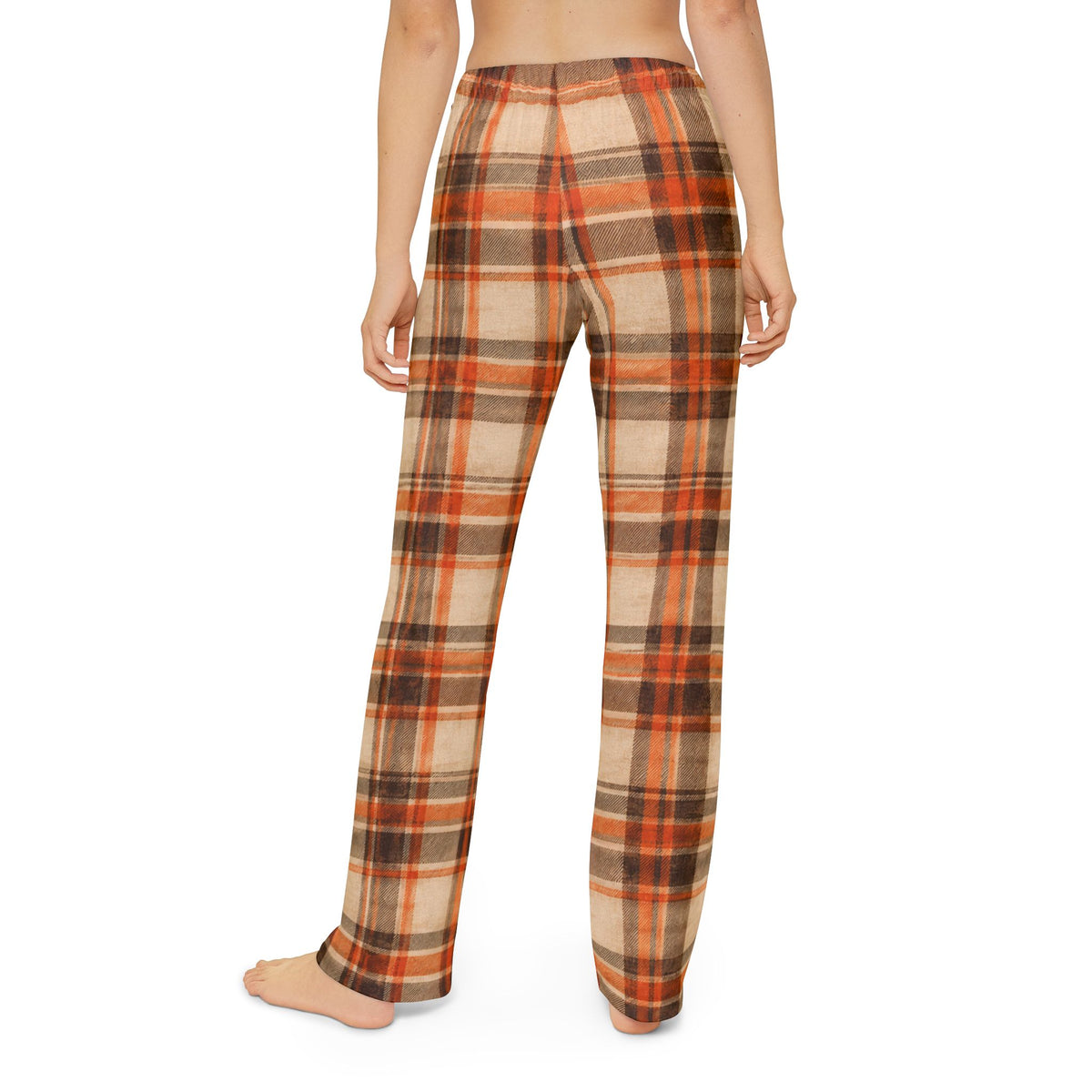 Kids Fall Plaid Lounge Pants — Halloween Pajama Bottoms
