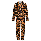 250gsm Flannel Footless Zip up Kid Jumpsuit Pajamas(All-Over Printing)