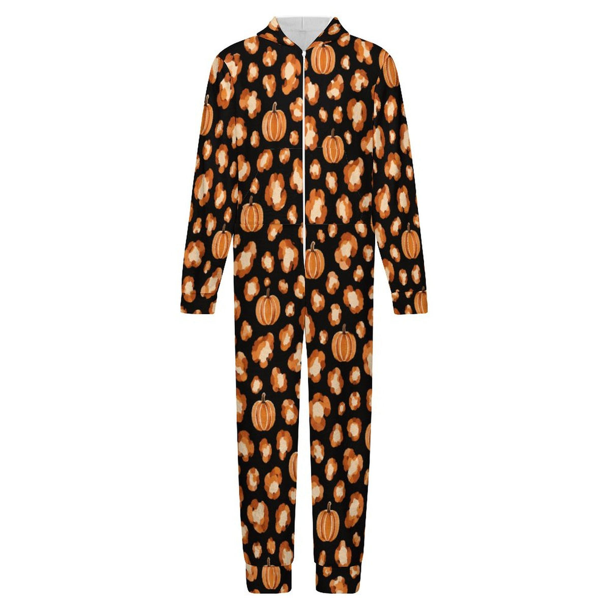 250gsm Flannel Footless Zip up Kid Jumpsuit Pajamas(All-Over Printing)