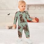 Dog Lover, Pet Owner, Cotton Long Sleeve Infant Bodysuit (All-Over Printing)