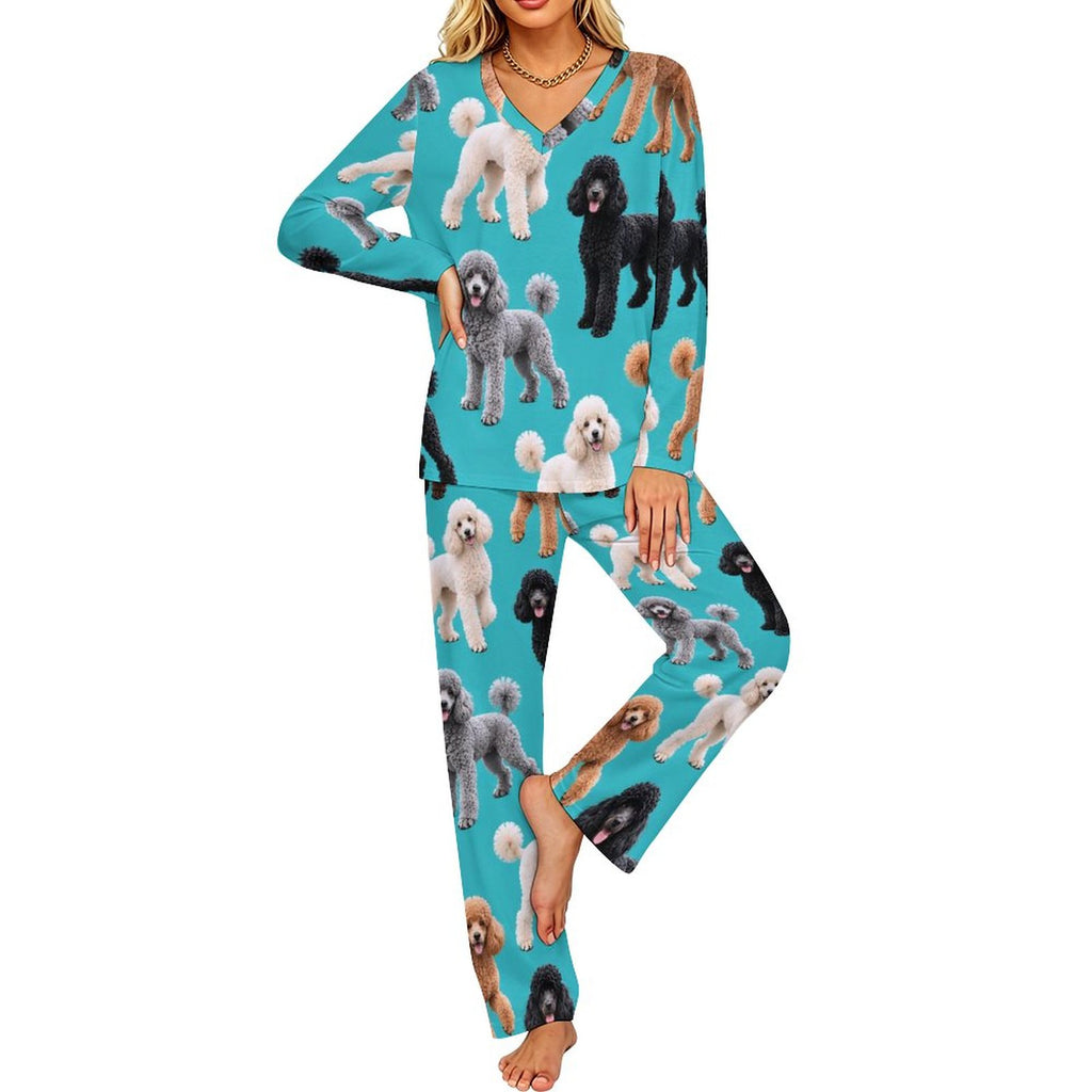 200gsm V-Neck Pajama Set(All-Over Printing)