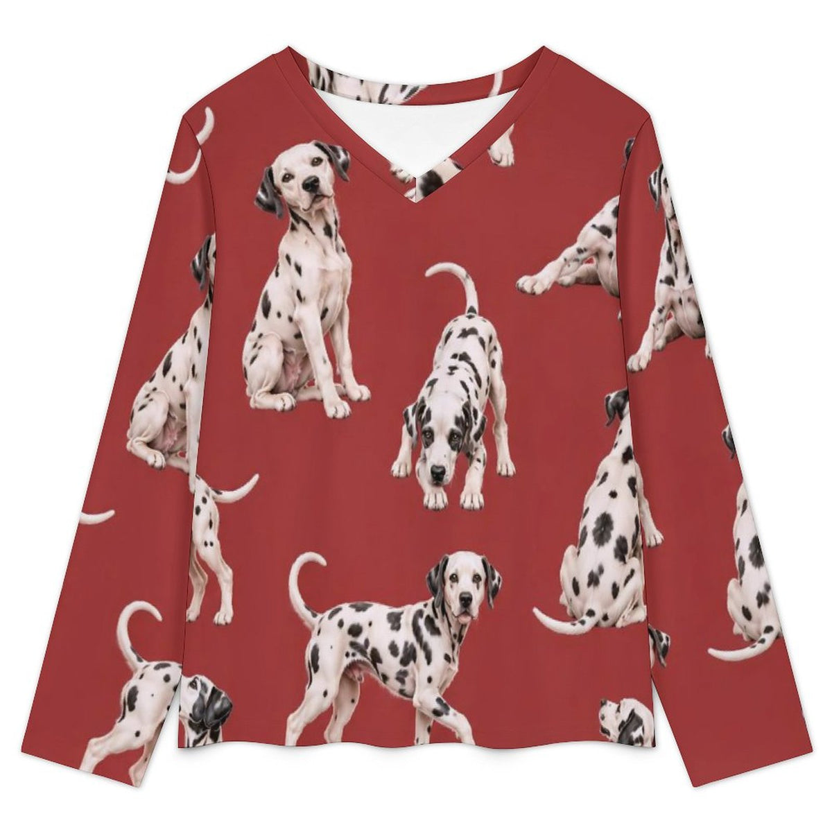 200gsm V-Neck Pajama Set(All-Over Printing)