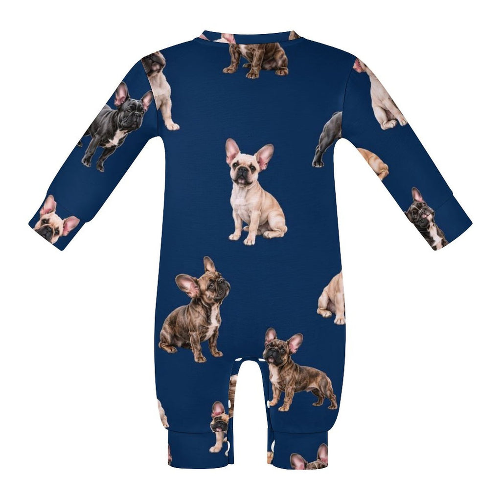 Dog Lover, Pet Owner, Cotton Long Sleeve Infant Bodysuit (All-Over Printing)