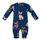 Dog Lover, Pet Owner, Cotton Long Sleeve Infant Bodysuit (All-Over Printing)