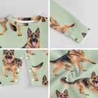 Dog Lover, Pet Owner, Cotton Long Sleeve Infant Bodysuit (All-Over Printing)