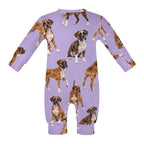 Dog Lover, Pet Owner, Cotton Long Sleeve Infant Bodysuit (All-Over Printing)
