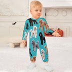 Dog Lover, Pet Owner, Cotton Long Sleeve Infant Bodysuit (All-Over Printing)