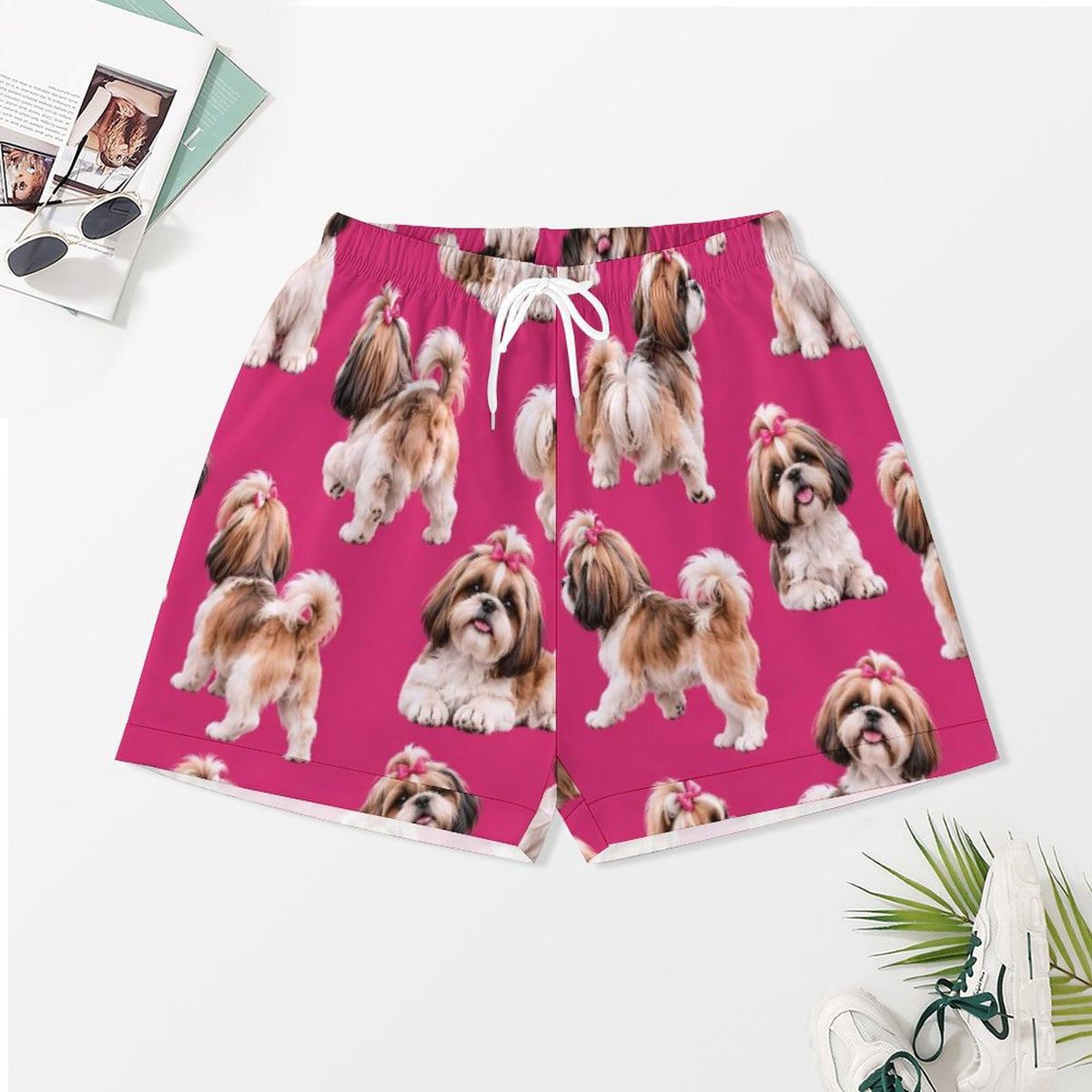 Women's Satin Cuban Collar Pajama Set(All-Over Printing)