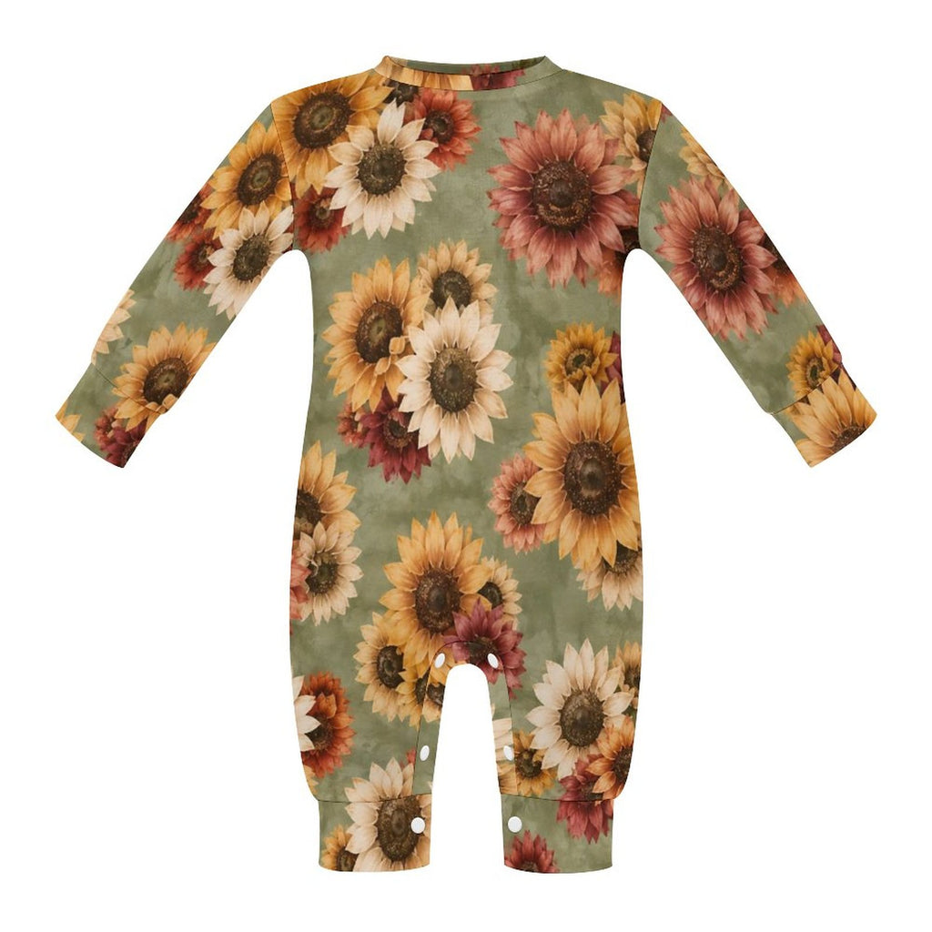 Cotton Long Sleeve Infant Bodysuit (All-Over Printing)