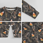 Candy Corn Duck Hunt,Cotton Long Sleeve Infant Bodysuit (All-Over Printing)