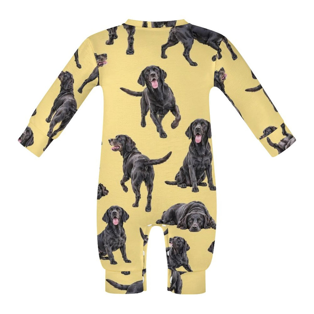 Dog Lover, Pet Owner, Cotton Long Sleeve Infant Bodysuit (All-Over Printing)