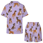 Women's Satin Cuban Collar Pajama Set(All-Over Printing)
