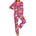 200gsm V-Neck Pajama Set(All-Over Printing)